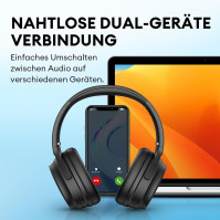 Edifier WH700NB Sluchátka s aktivním potlačením hluku - 68 hodin přehrávání - AI Call Noise Reduction - Dual Connections