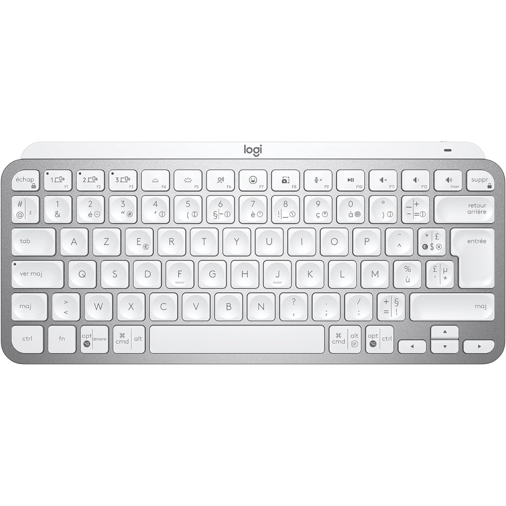 Logitech MXKEYS Mini Bezdrátová osvětlená klávesnice WRLS Pale Grey - FRA - Central