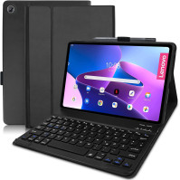 Yeegnar klávesnice pouzdro pro Lenovo Tab M10 Plus (3. generace) 10,61 palců TB-125FU / TB-128FU německá QWERTZ Bluetooth