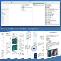 ELEGOO UNO R3 Projektový kit nejkomplexnější s průvodcem kompatibilní s Arduino IDE (63 položkami)