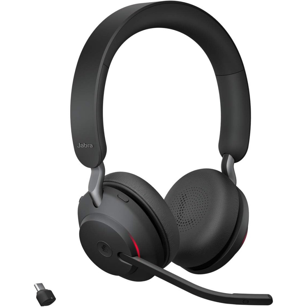 Jabra Evolve2 65 - Bezdrátová PC sluchátka - Hluk potlačující Microsoft Teams certifikovaná stereofonní sluchátka