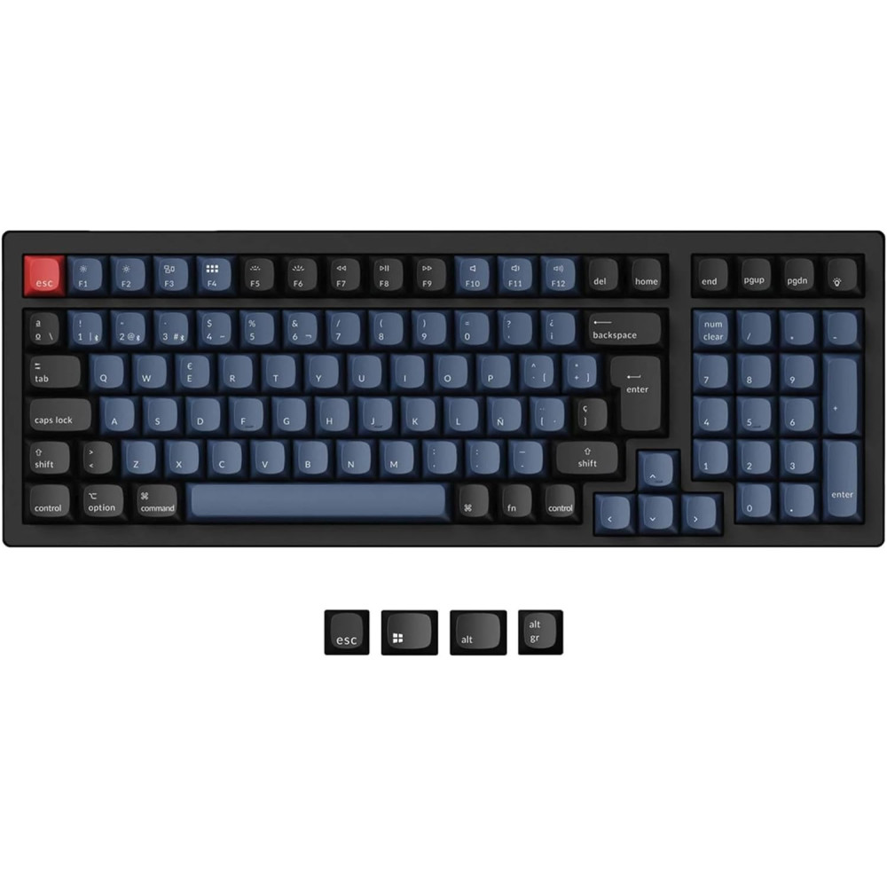 Bezdrátová mechanická klávesnice Keychron K4 Pro, 96% design QMK/Via, programovatelné makra, RGB podsvícení