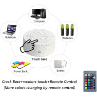 3D Iluzní noční světlo Star Wars se 3 vzory a 16 změnami barev s automatickým vypnutím, dotykovým ovládáním a DO