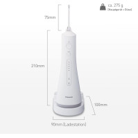 Elektrický ústní irigátor Panasonic Ultra Sonic EW1513 Integrovaná nabíjecí stanice 1x ultrazvuková tryska 1x ortodontická trysk