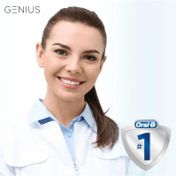 Elektrický zubní kartáček Oral-B Genius s umělou inteligencí, dárky pro ženy/muže, rukojeť s připojením k aplikaci, 3 hlavice a