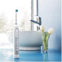 Elektrický zubní kartáček Oral-B Genius s umělou inteligencí, dárky pro ženy/muže, rukojeť s připojením k aplikaci, 3 hlavice a