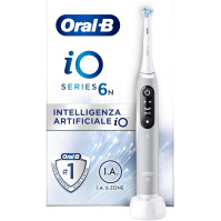 Nabíjecí elektrický zubní kartáček Oral-B iO 6N, tlakový senzor, interaktivní displej, umělá inteligence, 2 kartáčkové hlavice,