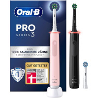 Elektrický zubní kartáček Oral-B Pro 3 3900/Elektrický zubní kartáček, dvojité balení a 3 připojitelné kartáčky, se 3 režimy čiš