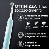 Nabíjecí elektrický zubní kartáček Oral-B Pro Series 1, tlakový senzor, baterie s dlouhou výdrží, 1 kartáčková hlava, 1 elektric