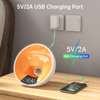 EDUP IN Wake Up Light Smart Sunrise Budík Bluetooth Reproduktor Ovládání aplikace 4 budíky Snooze 16 milionů nočních světel 7 př