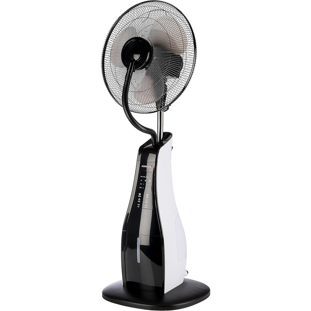 Korona 81102 Podlahový ventilátor s funkcí rozprašování, průměr 40 cm, nádrž na vodu 3,3 l, časovač