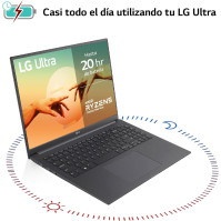 LG Ultra 16UD70R-G.AX59B - notebook, 16 palců, 16:10 IPS, bez OS, Ryzen R5, 16 GB RAM, 1TB SSD, 1,6 kg, výdrž baterie až 20 hodi