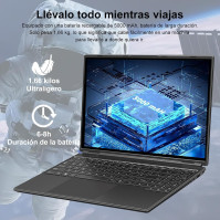 Notebook 16 palců Intel N5095 až 2,9Ghz, notebook Win 11 s 5G WiFi 12+512GB SSD 1TB rozšíření, BT 4.2 Mini multimediální port Ch