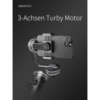 ZHIYUN Smooth 5 Combo[Official] 3-osý stabilizátor pro chytré telefony se stativem, magnetické výplňové světlo, ideální pro vlog