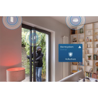 Chytrá domácnost Bosch Smart Home Starter Package Security II, spolehlivá ochrana proti nebezpečí požáru a vloupání, kompatibiln