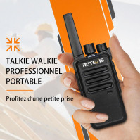 Retevis RT668 Walkie Talkie se sluchátkem, dvoucestná vysílačka PMR446 bez licence, VOX Scan, 16 kanálů CTCSS/DCS, dobíjecí vysí