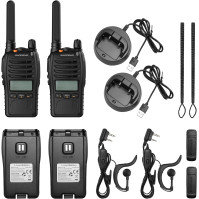 BAOFENG BF-88ST Pro PMR446 Walkie Talkie, vylepšená dobíjecí obousměrná vysílačka s velkým dosahem bez licence, LCD displejem, d