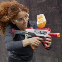 Blaster Nerf Pro Gelfire Mythic, 1 600 nábojů Gelfire, zásobník, dobíjecí baterie, brýle