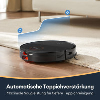 Robotický vysavač Ultenic D6s s mopem, SonicTrue Vibration Mopping, 3000Pa silné sání, Super Slim, APP Control, kompatibilní s A