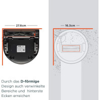 Neato Robotics Botvac D7 Connected - Prémiový robotický vysavač s nabíjecí stanicí, wifi a aplikací - Robotický vysavač, kompati
