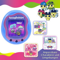 Bandai Tamagotchi Uni Modrá skořápka | Tamagotchi Uni Nová generace virtuálních domácích mazlíčků připojení k Tamaverse