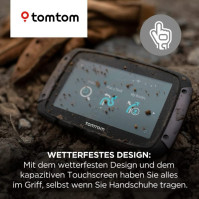 TomTom motocyklová GPS navigace Rider 500, 4,3 palce, s motocyklovými zatáčkovými a kopcovitými cestami