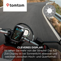 TomTom motocyklová GPS navigace Rider 500, 4,3 palce, s motocyklovými zatáčkovými a kopcovitými cestami