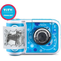 VTech KidiZoom PrintCam. Pořizujte fotografie a selfie pomocí barevné obrazovky a okamžitě vytiskněte až 80 černobílých sn.