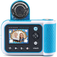 VTech KidiZoom PrintCam. Pořizujte fotografie a selfie pomocí barevné obrazovky a okamžitě vytiskněte až 80 černobílých sn.