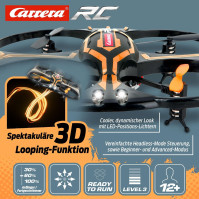 Carrera RC Quadcopter X2 Drone | S blikajícími LED pozičními světly | Funkce 3D smyčky | Funkce automatického startu